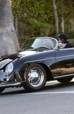 RACHEL ZOE and Rodger Berman Cruise in a Vintage Porsche Roadster 05/24/2020
