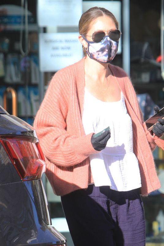 REBECCA GAYHEART Wearing Mask and Gloves Out in Bevery Hills 05/06/2020