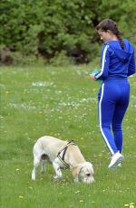 REBECCA GORMLEY Out with Her Dog in Newcastle 05/14/2020