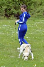 REBECCA GORMLEY Out with Her Dog in Newcastle 05/14/2020