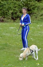 REBECCA GORMLEY Out with Her Dog in Newcastle 05/14/2020