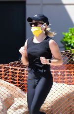 REESE WITHERSPOON Out Jogging in Brentwood 05/22/2020