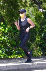 REESE WITHERSPOON Out Jogging in Brentwood 05/22/2020
