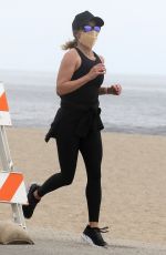 REESE WITHERSPOON Out Jogging on the Beach in Malibu 05/10/2020