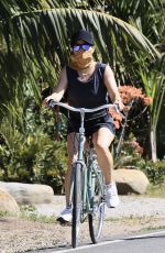 REESE WITHERSPOON Out Riding a Bike in Malibu 05/02/2020