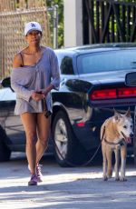 REGINA KING Out with Her Dog in Los Angeles 05/02/2020