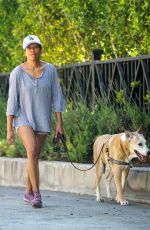 REGINA KING Out with Her Dog in Los Angeles 05/02/2020