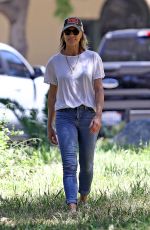ROBIN WRIGHT and Clement Giraudet Out with Their Dog in Pacific Palisades 05/05/2020