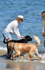 ROBIN WRIGHT and DYLAN PENN Out on the Beach in Malibu 05/25/2020