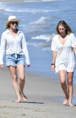 ROBIN WRIGHT and DYLAN PENN Out on the Beach in Malibu 05/25/2020