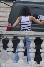 ROCIO MUNOZ MORALES at a Photoshoot at Villa Borghese in Rome 05/17/2020