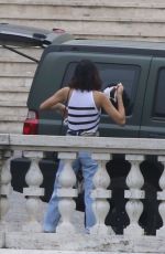 ROCIO MUNOZ MORALES at a Photoshoot at Villa Borghese in Rome 05/17/2020