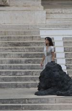 ROCIO MUNOZ MORALES at a Photoshoot at Villa Borghese in Rome 05/17/2020