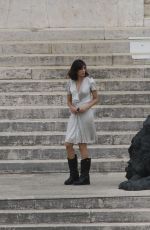 ROCIO MUNOZ MORALES at a Photoshoot at Villa Borghese in Rome 05/17/2020