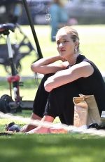 ROSIE HUNTINGTON-WHITELEY at a Park in Los Angeles 05/15/2020
