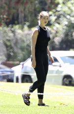 ROSIE HUNTINGTON-WHITELEY at a Park in Los Angeles 05/15/2020
