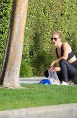 ROSIE HUNTINGTON-WHITELEY in Tights Out in Beverly Hills 05/06/2020