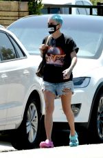 RUBY ROSE in Denim Cut Off Out in Los Angeles 05/01/2020