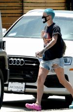 RUBY ROSE in Denim Cut Off Out in Los Angeles 05/01/2020