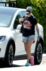 RUBY ROSE in Denim Cut Off Out in Los Angeles 05/01/2020