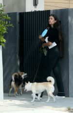 SARA SAMPAIO Out with Her Dogs in Los Angeles 05/09/2020