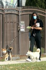 SARA SAMPAIO Out with Her Dogs in Los Angeles 05/09/2020