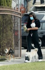SARA SAMPAIO Out with Her Dogs in Los Angeles 05/09/2020