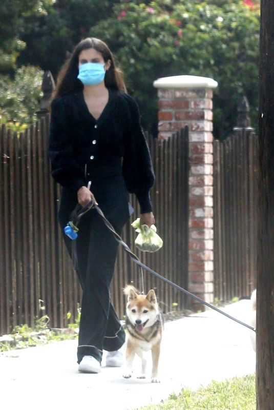 SARA SAMPAIO Out with Her Dogs in Los Angeles 05/09/2020
