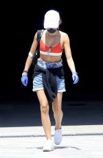 SARAH HYLAND in Shorts Out in Los Angeles 05/04/2020