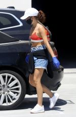 SARAH HYLAND in Shorts Out in Los Angeles 05/04/2020