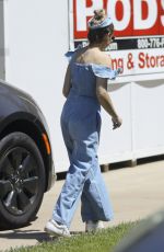SARAH MICHELLE GELLAR in Denim Jumpsuit Out in Pacific Palisades 05/14/2020