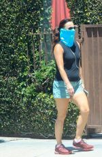 SARAH SHAHI in Shorts Out in West Hollywood 05/25/2020