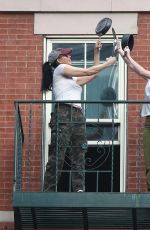 SARAH SILVERMAN on the Balcony of Her Apartment in New York 05/29/2020