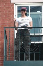 SARAH SILVERMAN on the Balcony of Her Apartment in New York 05/29/2020