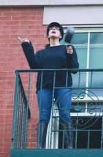 SARAH SILVERMAN Performs Her Daily Salute to Frontline Workers in New York 05/06/2020
