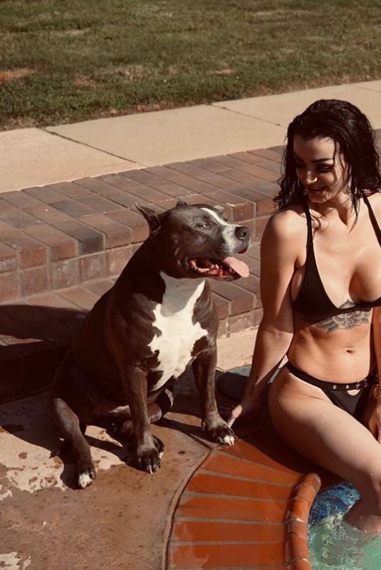 SARAYA-JADE BEVIS in Bikini at a Pool - Instagram Photos 05/01/2020