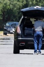 SELENA GOMEZ Packing Up Some Luggage in Los Angeles 05/09/2020