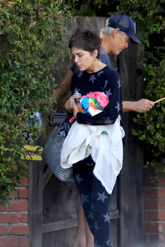 SELMA BLAIR and Ron Carlson Out on Memorial Day in West Hollywood 05/25/2020