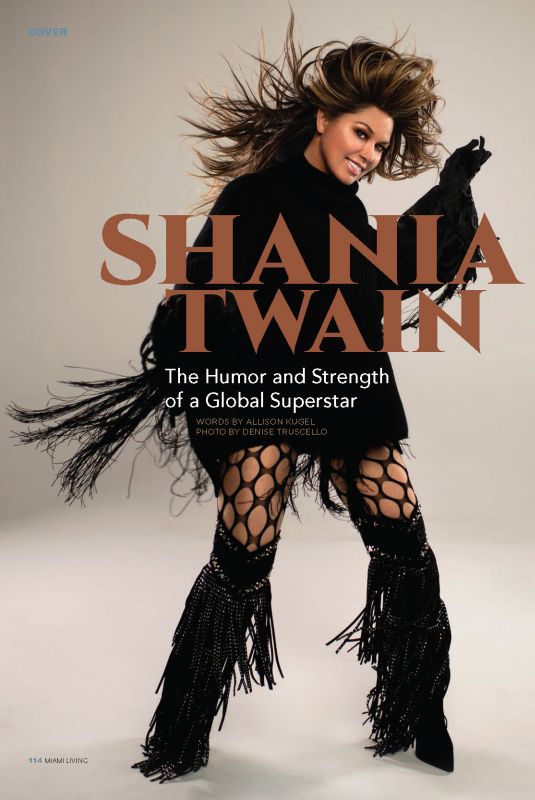 SHANIA TWAIN in Miami Living Magazine, April/May 2020