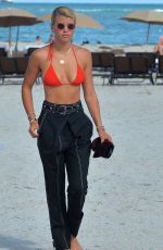 SOFIA RICHIE in Bikini Top at a Beach in Malibu 05/19/2020