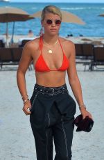 SOFIA RICHIE in Bikini Top at a Beach in Malibu 05/19/2020