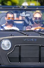 SOPHIE TURNER and Joe Jonas Out Driving in Los Angeles 05/15/2020