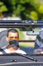 SOPHIE TURNER and Joe Jonas Out Driving in Los Angeles 05/15/2020