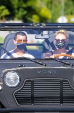 SOPHIE TURNER and Joe Jonas Out Driving in Los Angeles 05/15/2020