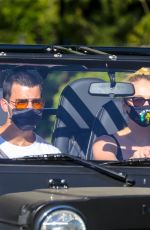 SOPHIE TURNER and Joe Jonas Out Driving in Los Angeles 05/15/2020