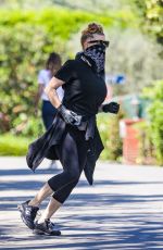 STACY FERGIE FERGUSON Out Jogging in Santa Monica 05/03/2020