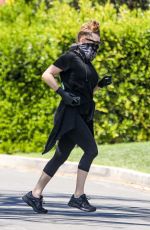 STACY FERGIE FERGUSON Out Jogging in Santa Monica 05/03/2020