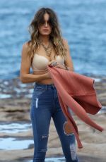 STEPHANIE CLAIRE SMITH on the Set of a Photoshoot in Sydney 05/16/2020