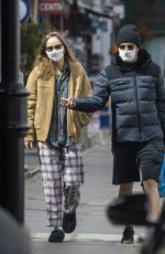 SUKI WATERHOUSE and Robert Pattinson Wearing Masks Out in London 05/13/2020