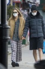 SUKI WATERHOUSE and Robert Pattinson Wearing Masks Out in London 05/13/2020